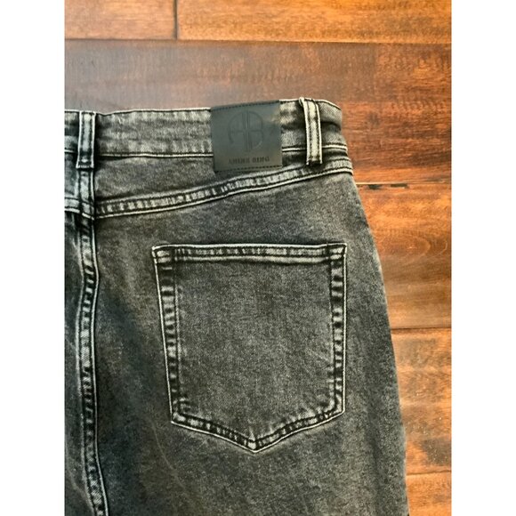 Anine Bing Black Acid Charcoal Denim Frida Jeans NWT $229, Size 31 - Picture 7 of 7